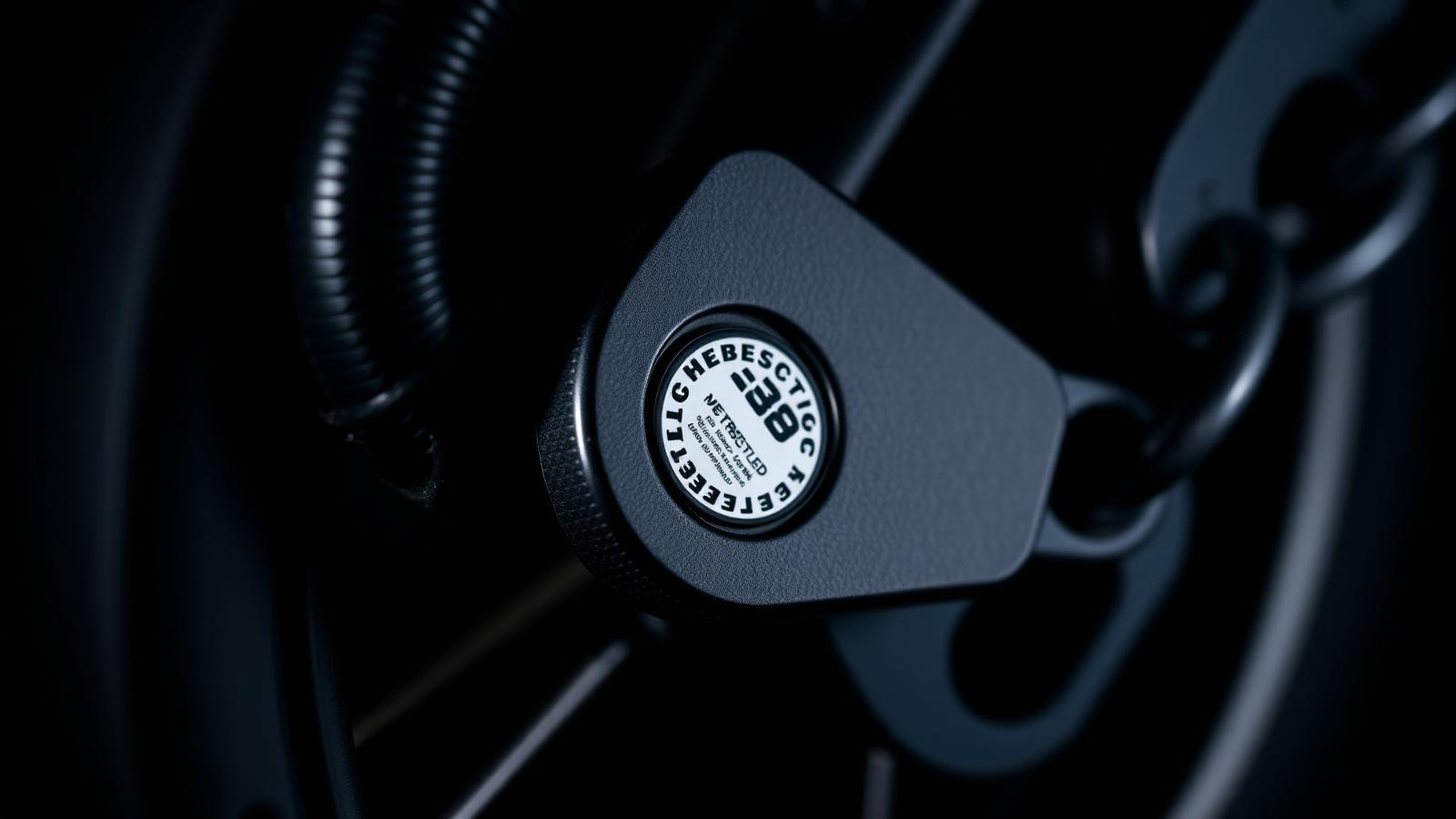 Antivol moto marqué de l'étiquette de certification AFNOR